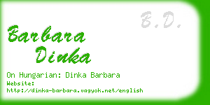 barbara dinka business card